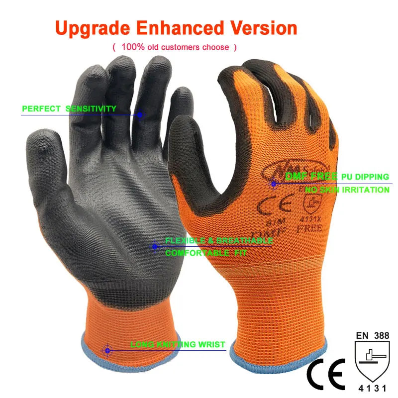 24Pieces/12 Pairs Safety Working Gloves