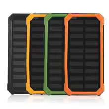 Solar Power Bank Portable 20000mAh Fast Charging Dual USB