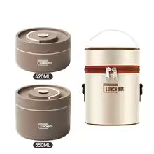 Microwavable Portable Lunch Box Stainless Steel Bento Box