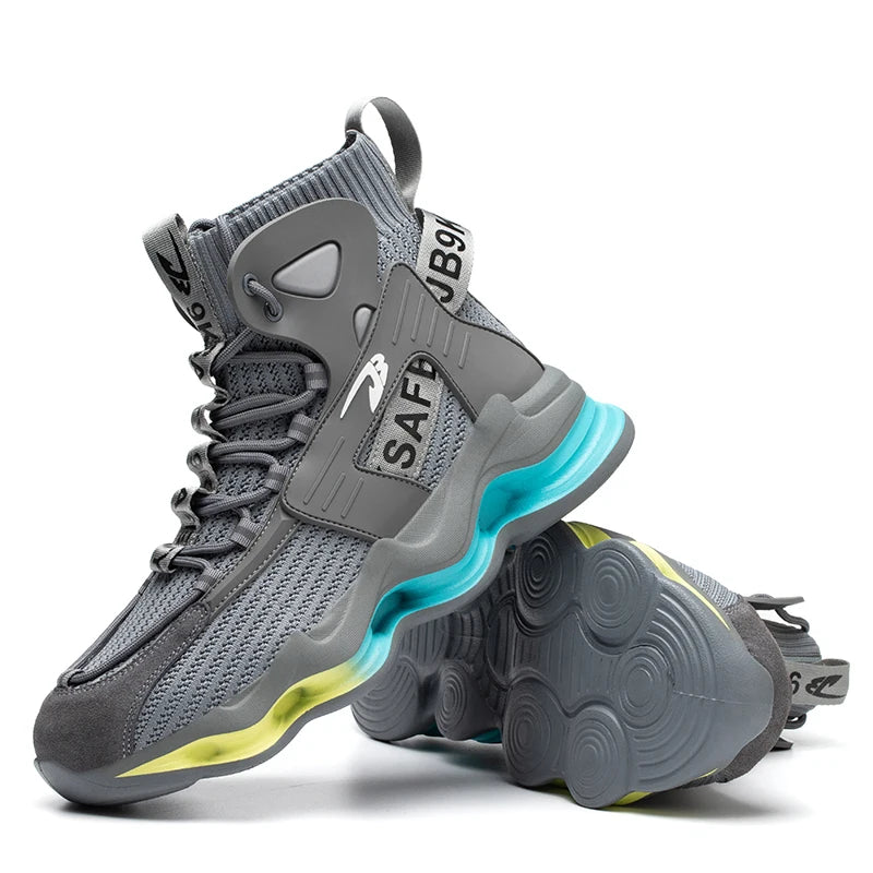 Men Work Safety Shoes Anti-puncture Working Sneakers Male Indestructible Work Shoes Steel Toe Lightweight Men Shoes Safety Boots