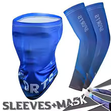 2Pcs Set Summer Ice Silk Cycling Arm Sleeves