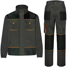 Multi pocket workwear set, wear-resistant maintenance repair car labor protection jumpsuit work pants