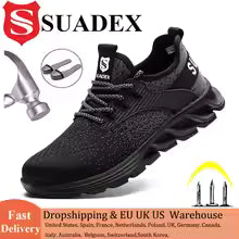 Safety Shoes Steel Toe Boots Anti-Smashing Work Shoe